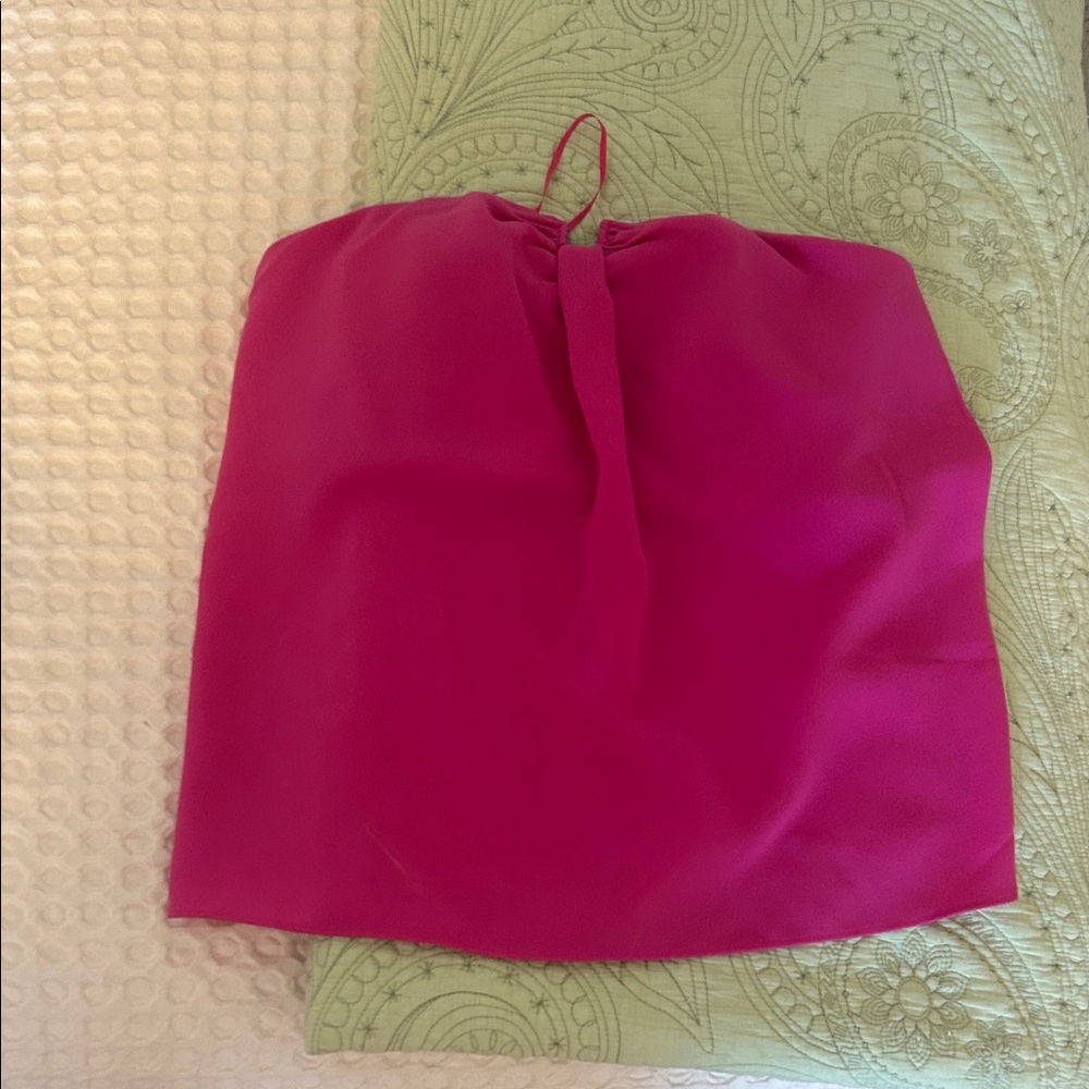 J. Crew Vibrant Pink Strapless Top